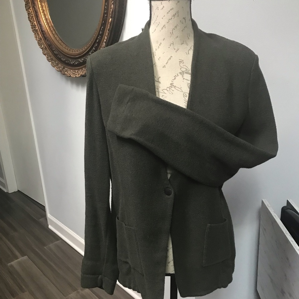 NIC+ZOE Olive Knit Cardigan